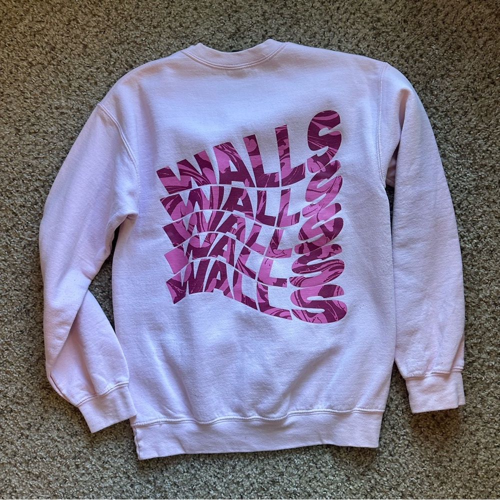 Louis Tomlinson Walls Pink Smiley Sweatshirt